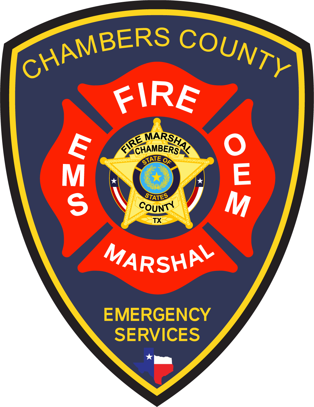 Chambers County Fire Marshal patch photo